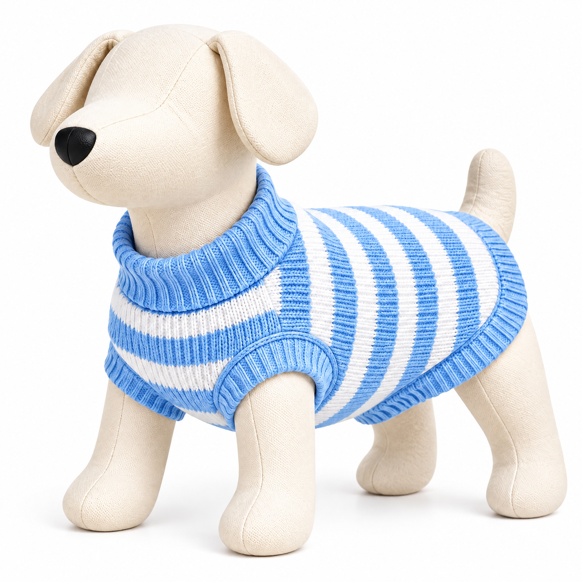 Blue Striped Dog Sweater