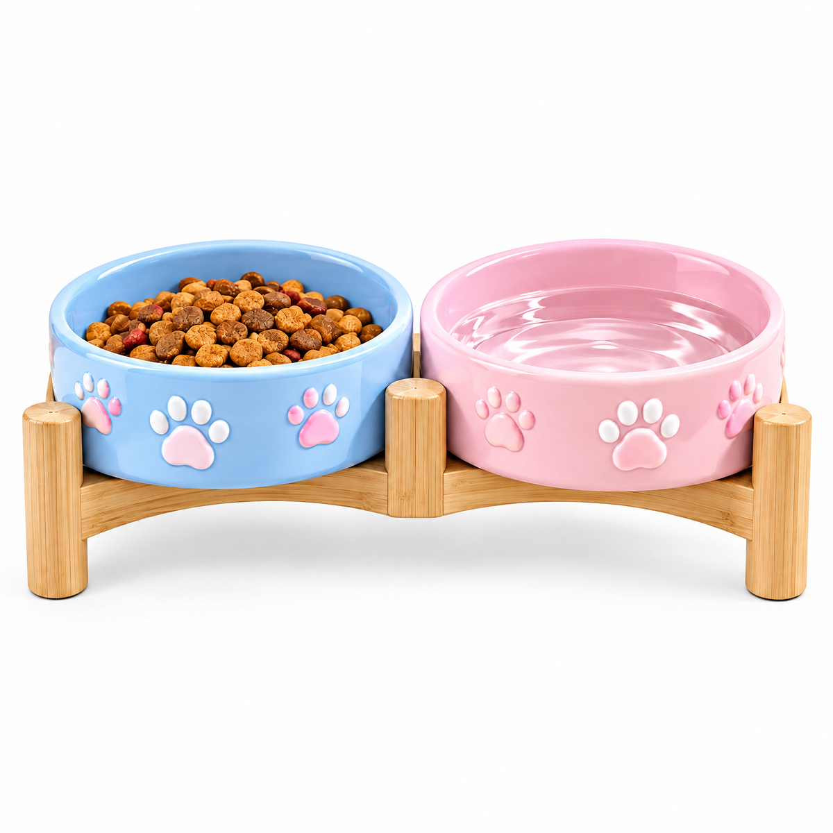Raised Double Pet Bowl Set