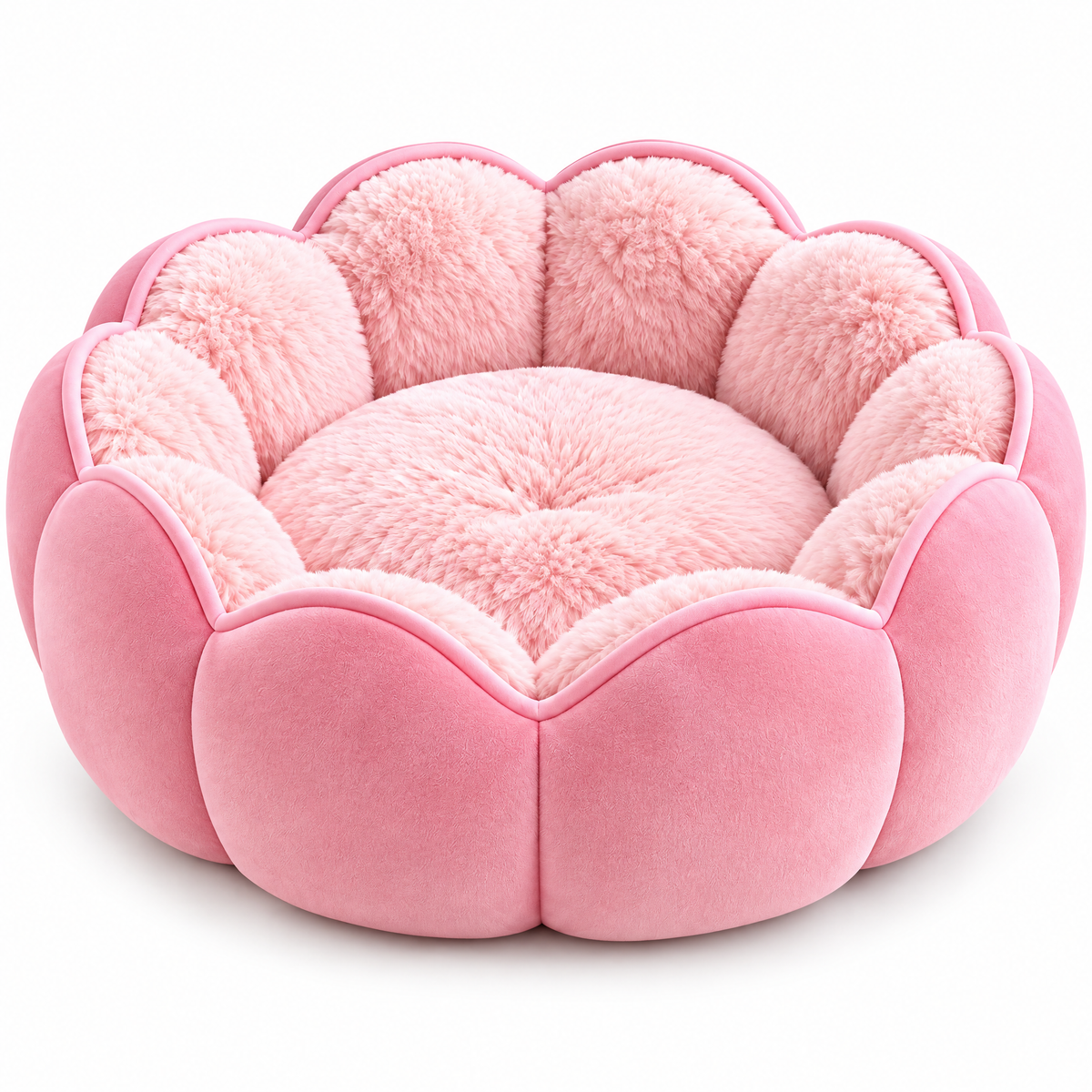 Pink Flower Pet Bed
