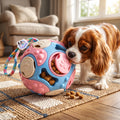 Pink and Blue Paw-Print Pet Ball