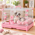 Pink Wire Pet Cage
