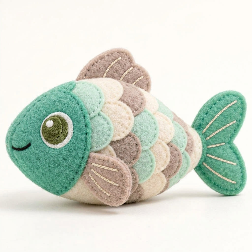 Colorful Fish Plush Pet Toy