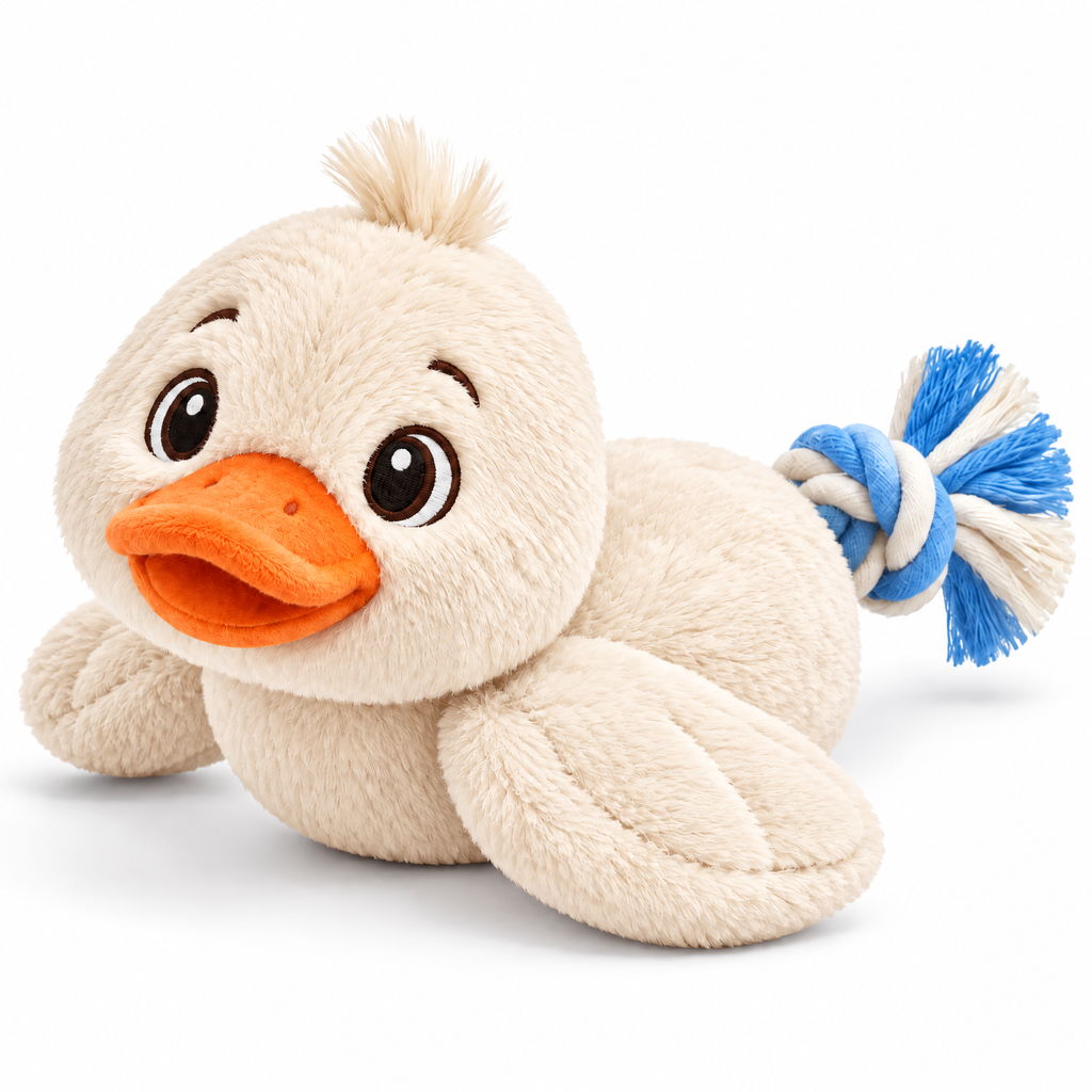 Yellow Duck Plush Pet Toy