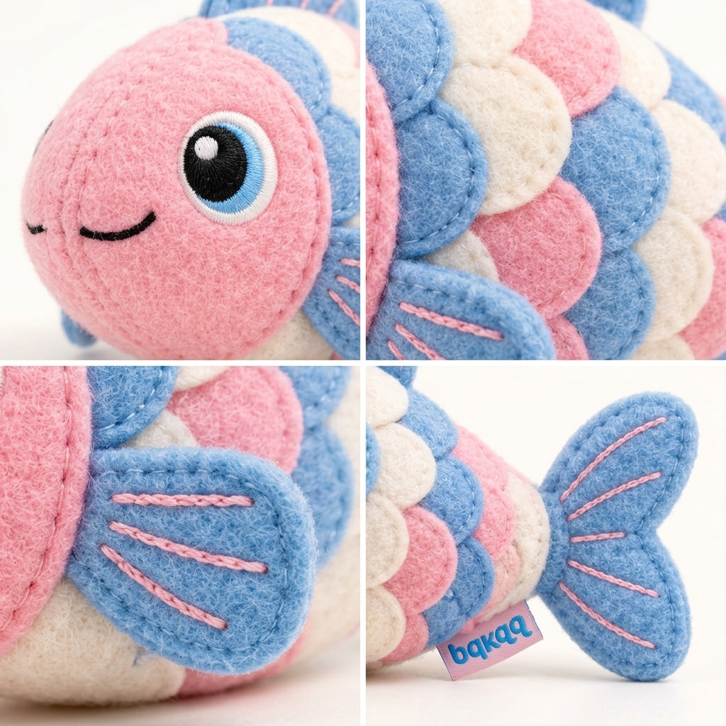 Colorful Fish Plush Pet Toy
