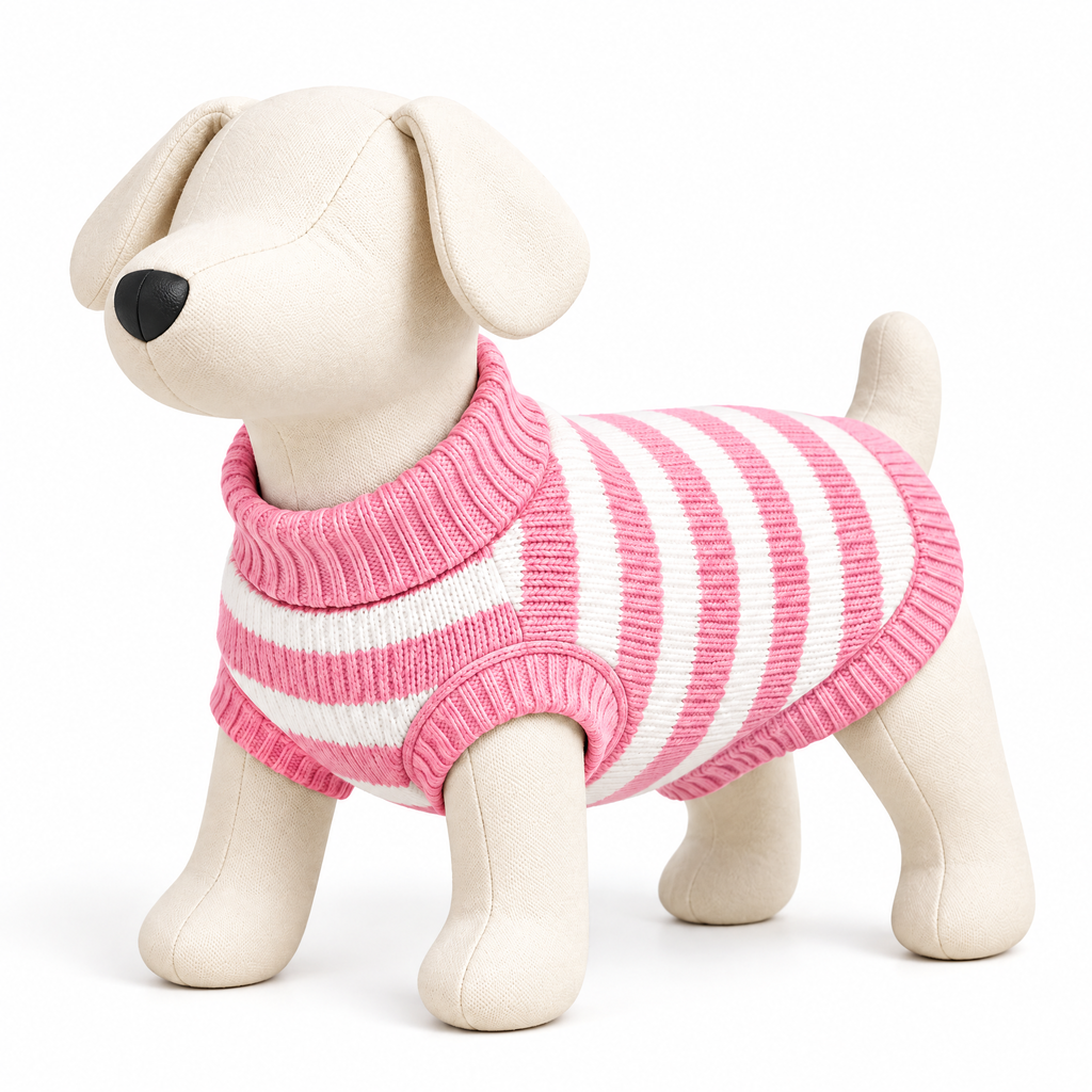 Blue Striped Dog Sweater