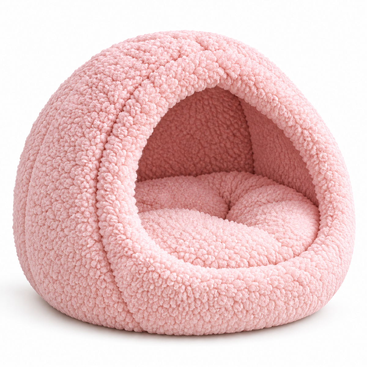 Cream Pet Cave Bed