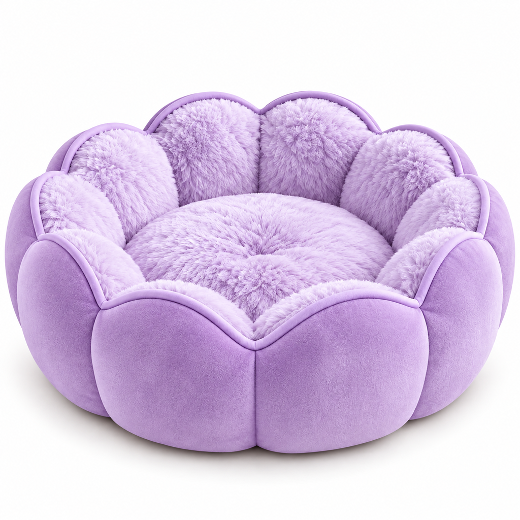 Pink Flower Pet Bed