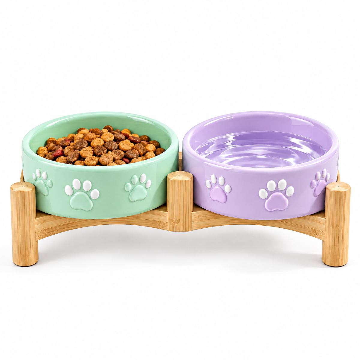 Raised Double Pet Bowl Set