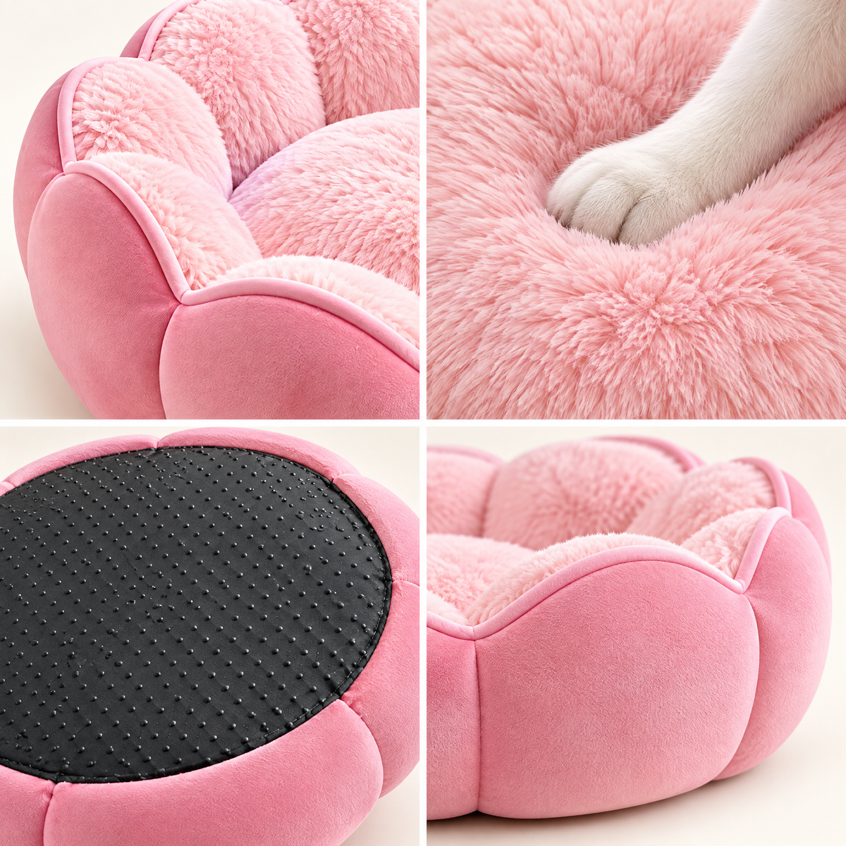 Pink Flower Pet Bed