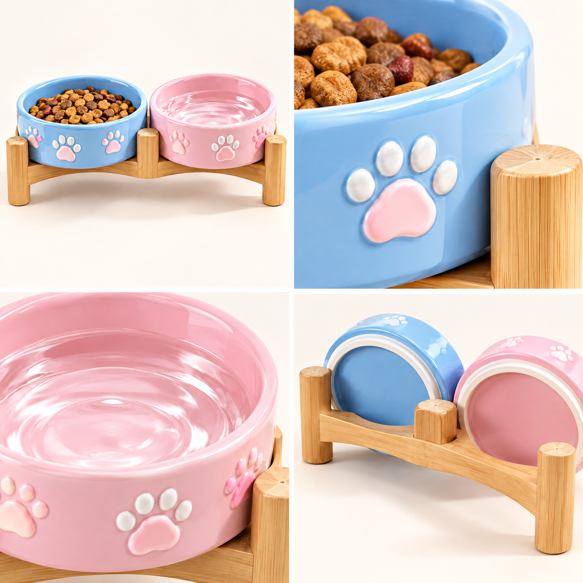 Raised Double Pet Bowl Set