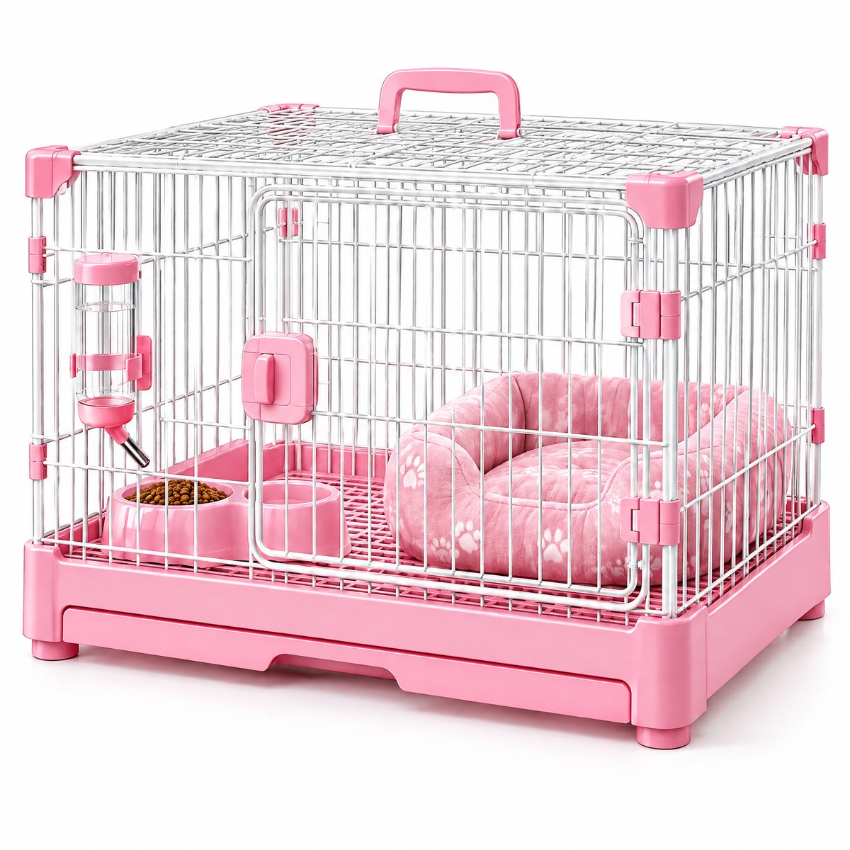 Pink Wire Pet Cage