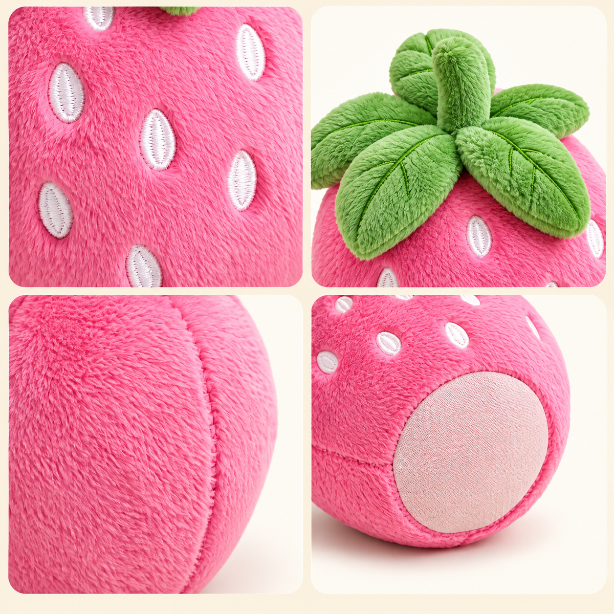 Strawberry Plush Pet Toy