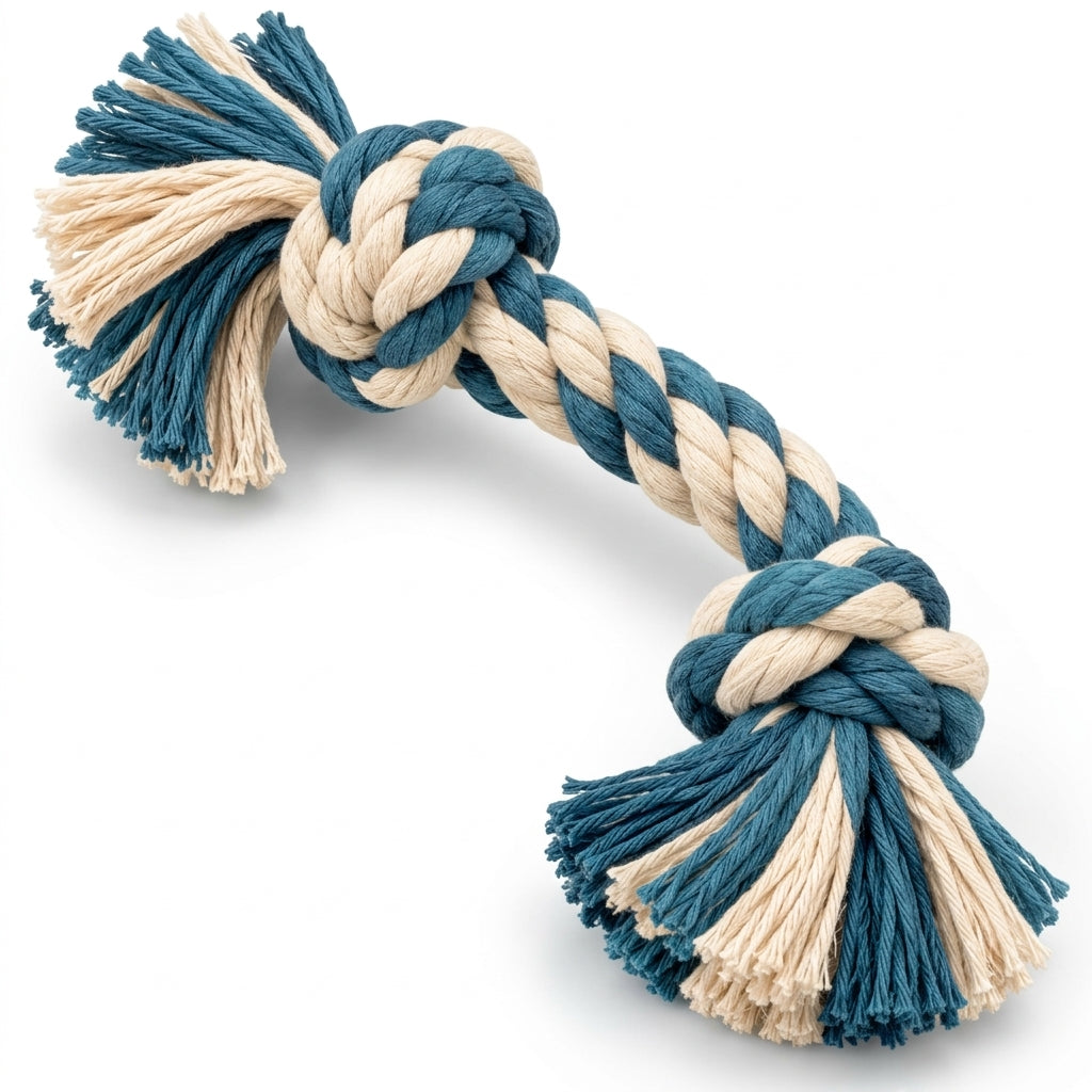 Pastel Knotted Rope Dog Toy